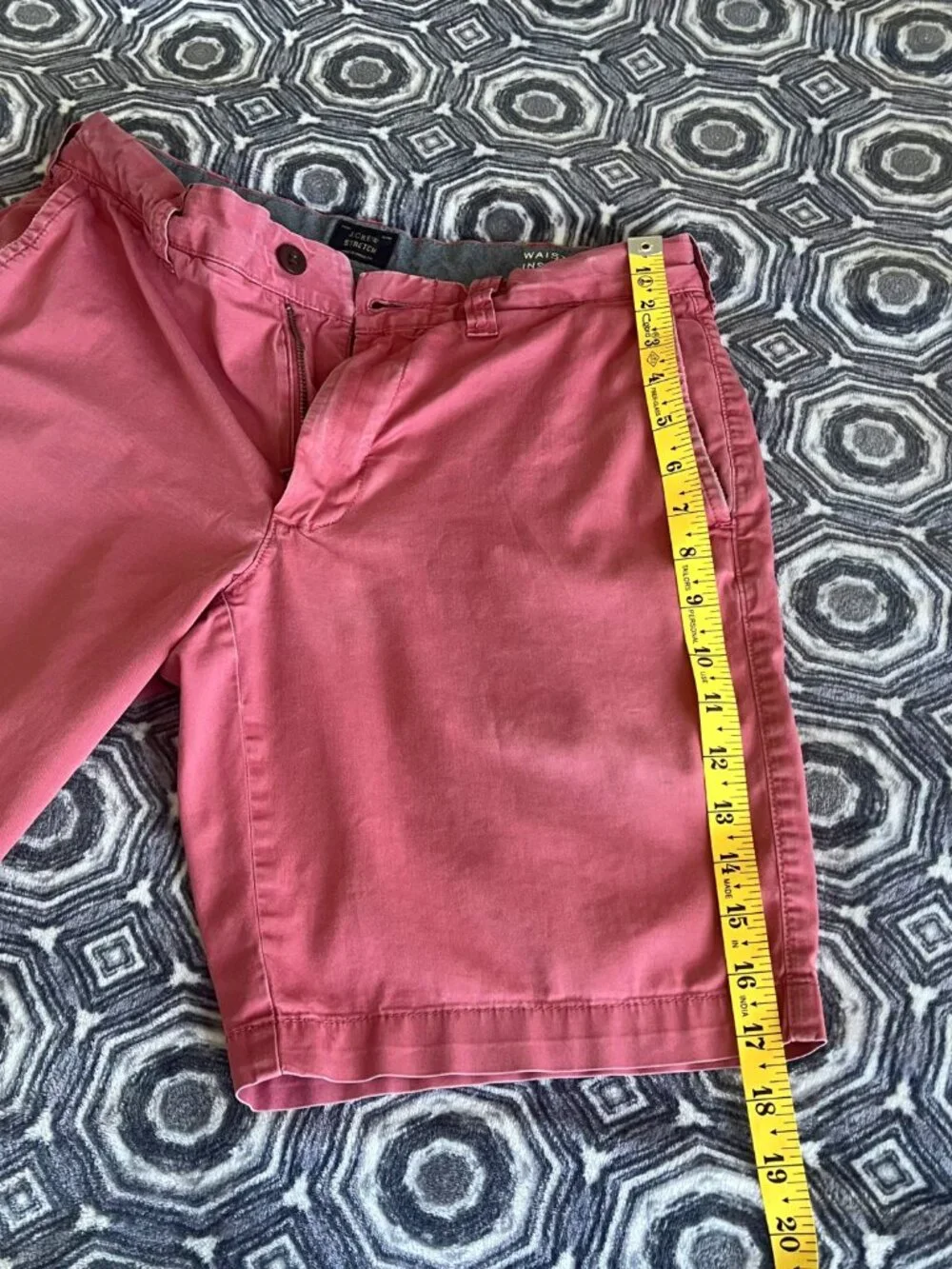 J. Crew Men's Stretch Chino Shorts Pink Size 29x9